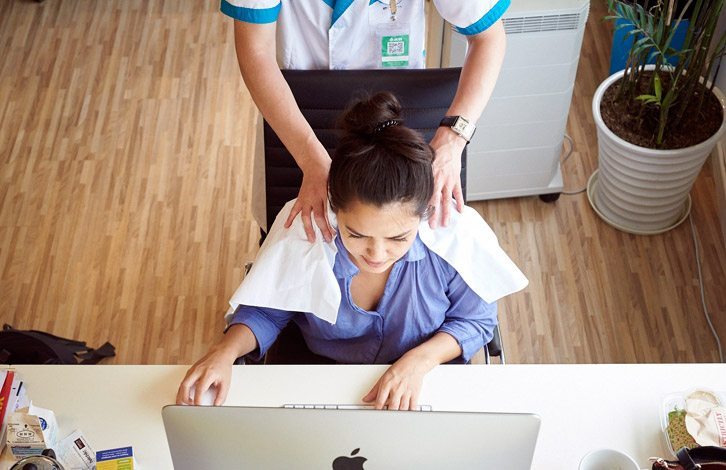 How to get a massage in the office